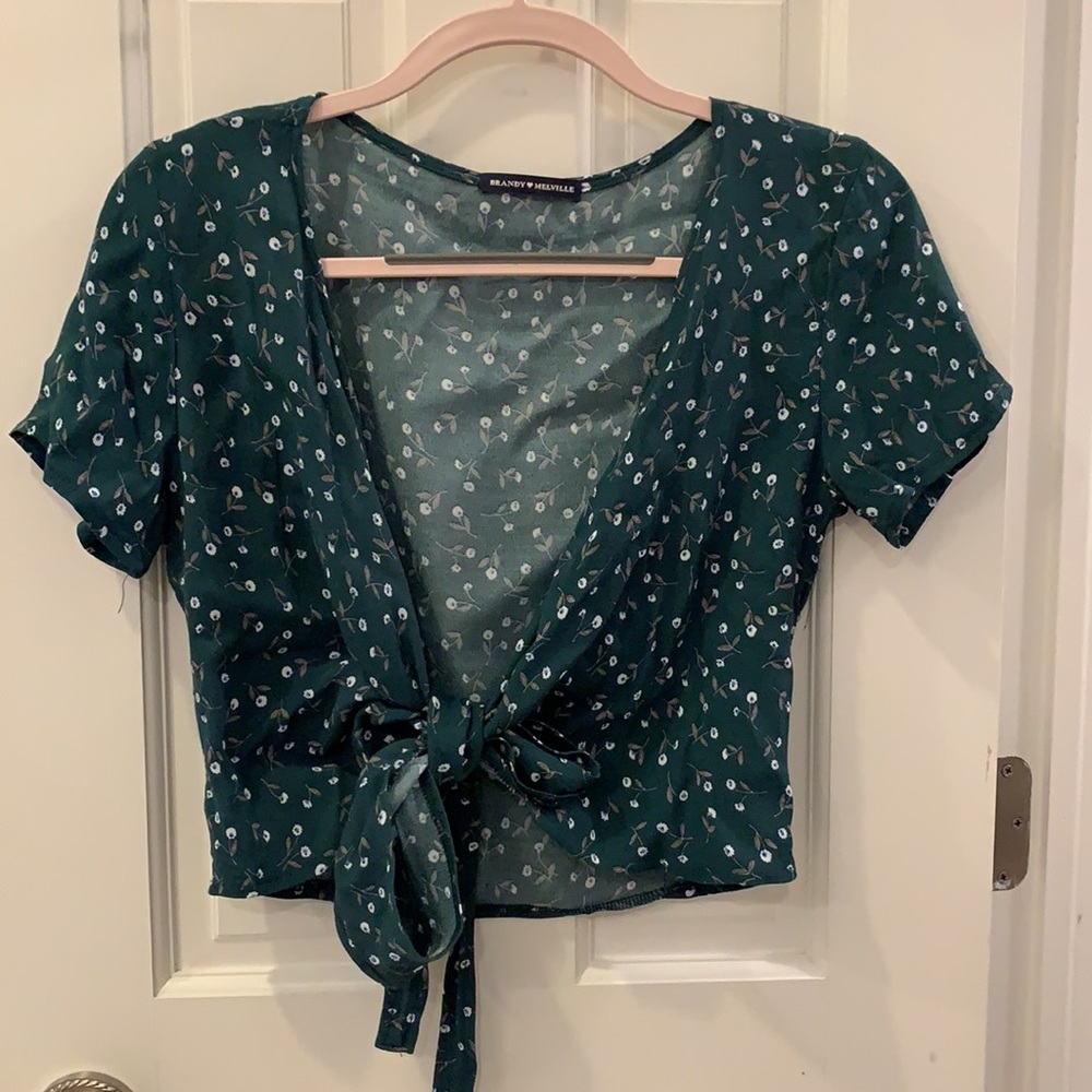 Brandy Melville Green Rae Top